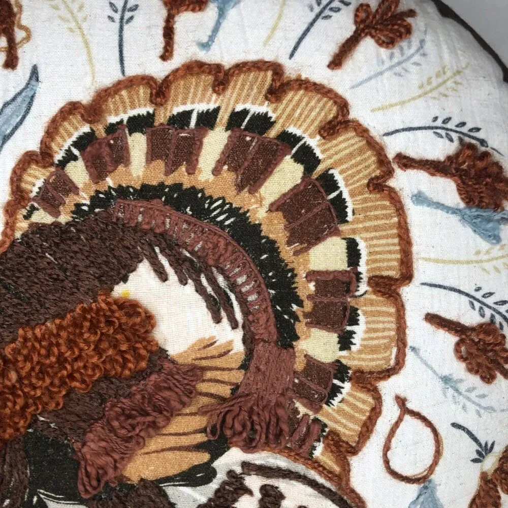Embroidered Fall Turkey 16
